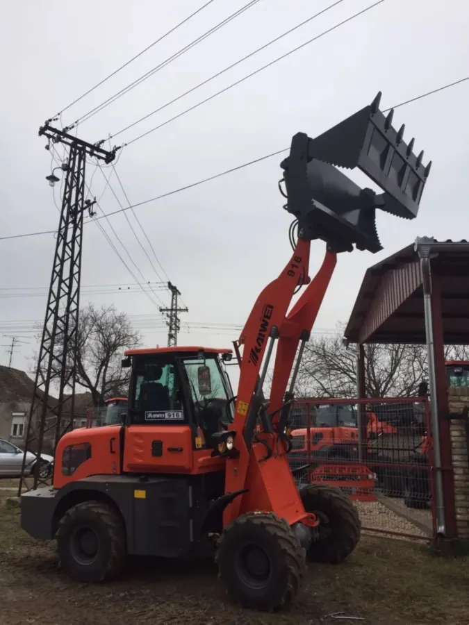 Kaiwei 916 törzscsuklós homlokrakodógép